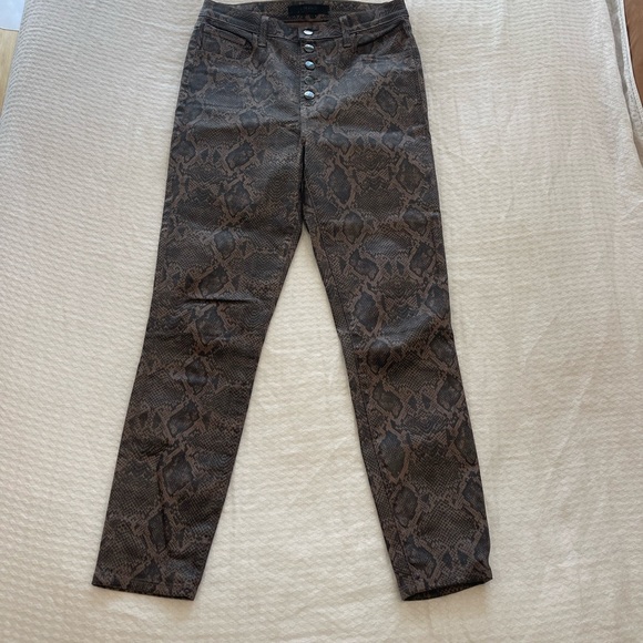 J brand Python High Rise Lillie Jeans size 28 - Picture 4 of 5